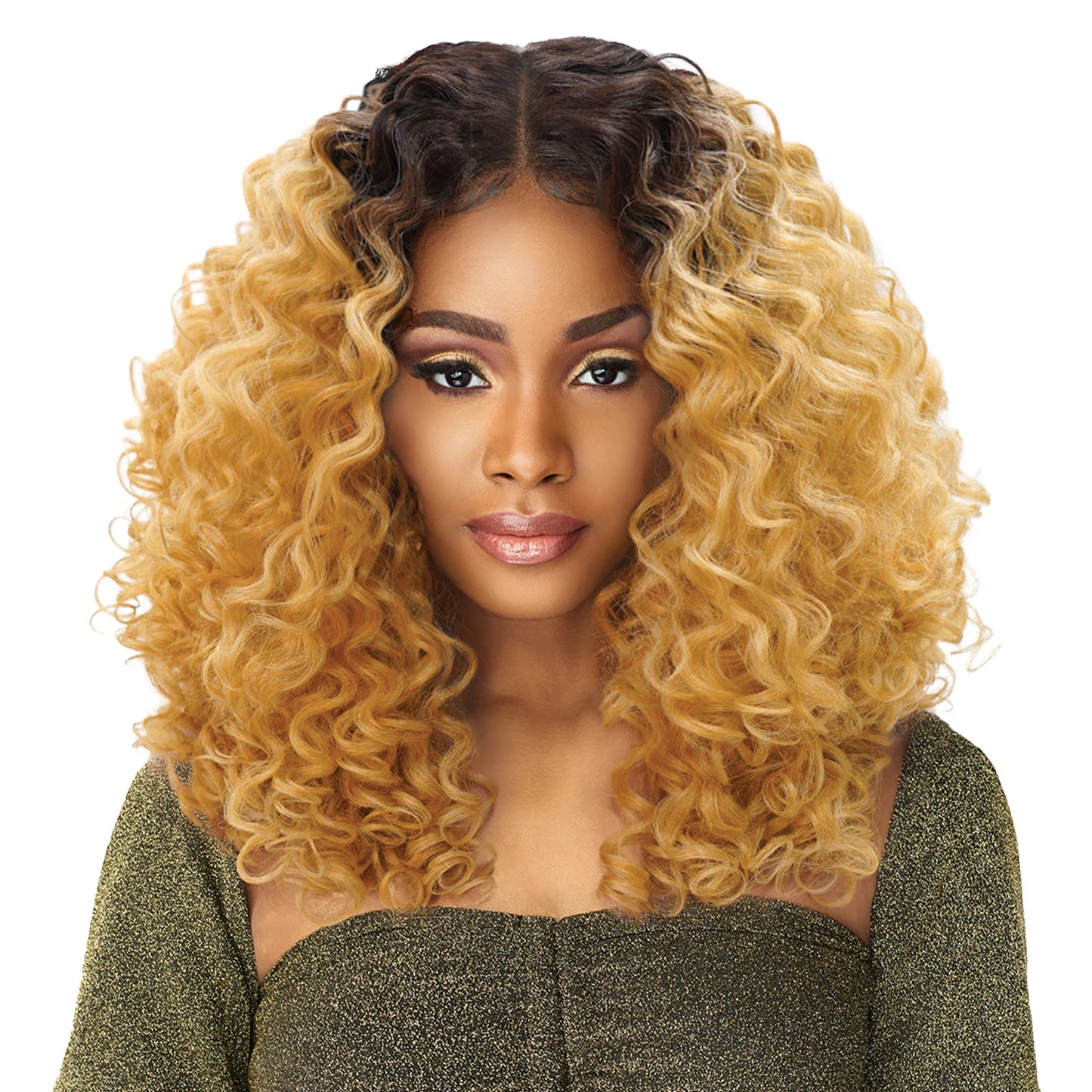 Sensationnel Butta Lace HD Lace Front Wig Unit 5 – Tight Deep Curls, Pre-Plucked, Natural Look, Heat Safe Synthetic