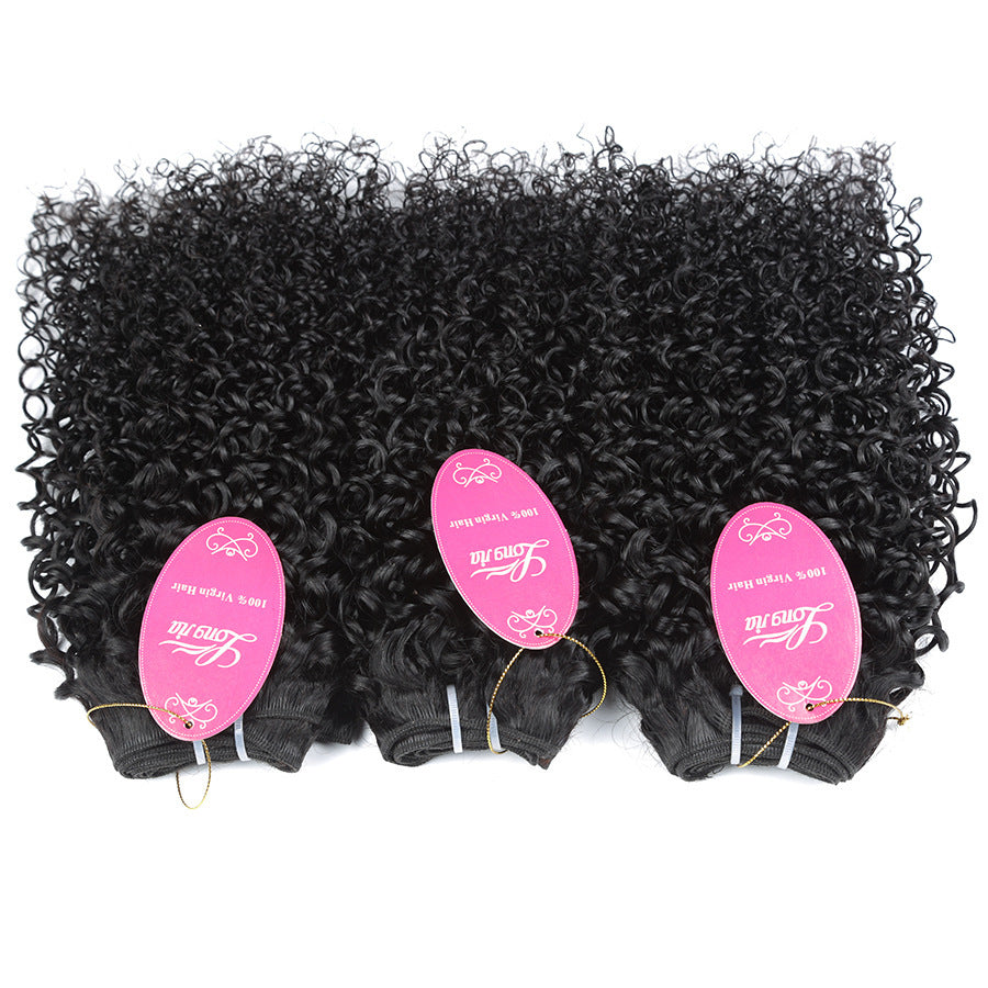 Kinky Curly Brazilian Human Hair Bundles [can be dyed]