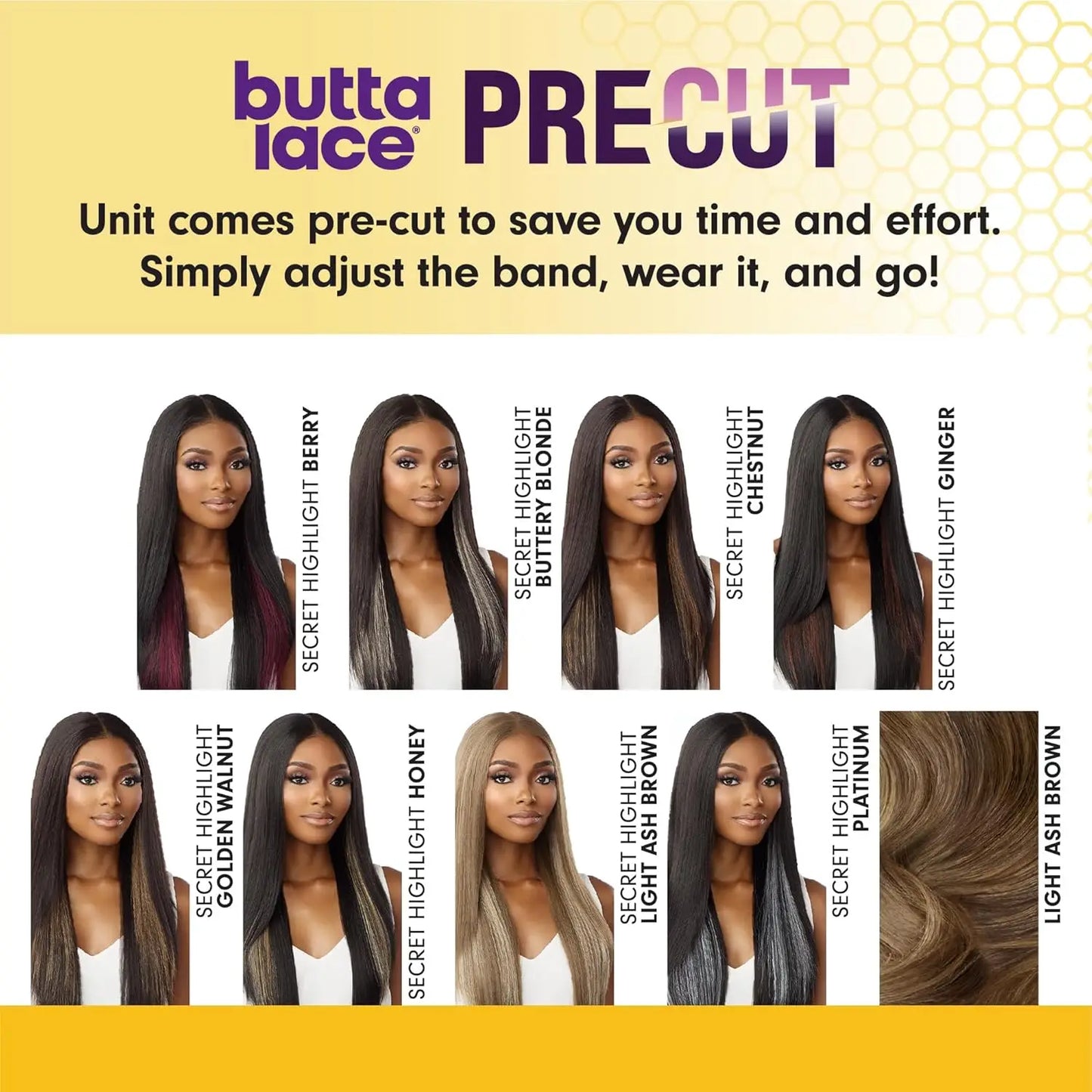 Sensationnel Butta Pre-Cut HD Lace Front Wig Glueless Unit 2 - Long, Soft HD Lace, Natural Look, Ready-to-Wear Comfort